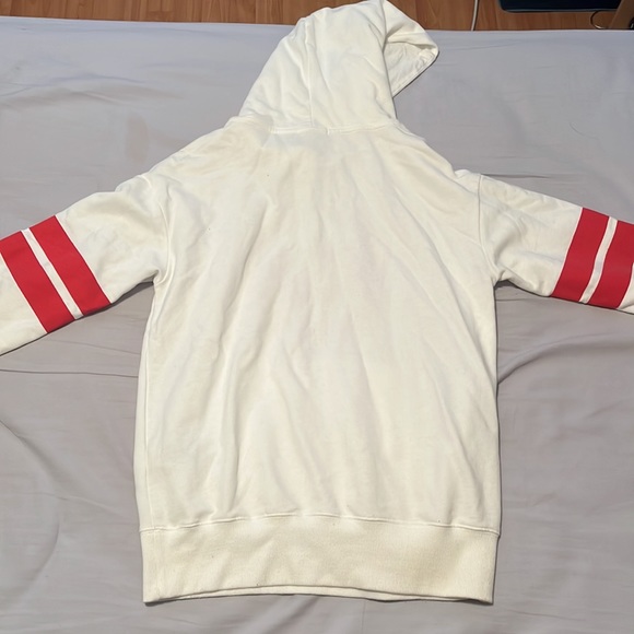 White/red hoodie from garage - Picture 2 of 2